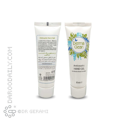 ژل ضد عفونی و پاک کننده دست درماکلین 50 میلی لیتری