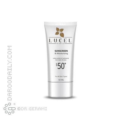 کرم ضد آفتاب مرطوب کننده بی رنگ SPF50 لوسل 50 میلی لیتری