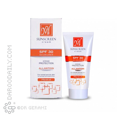 کرم ضد آفتاب بی رنگ پوست خشک مدل Physical با SPF30 مای 50 میلی لیتری