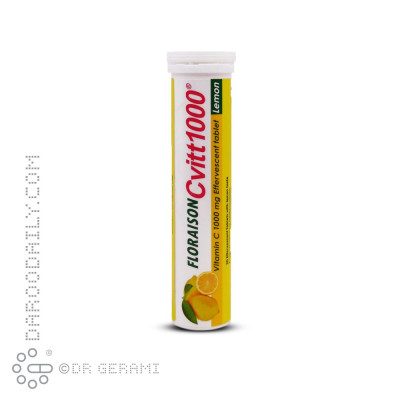 قرص جوشان 1000 میلی گرمی ویتامین C لیمویی فلوریسون 20 عددی