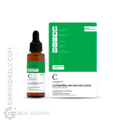 لوسیون تقویت کننده و ضد ریزش مو آقایان کازموسپ 40 میلی لیتری