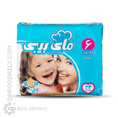 پوشک کامل کودک جونیور مای بیبی سایز 6 بسته 24 عددی
