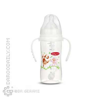 شیشه شیر اتومات دهانه عریض بی بی لند 300 میلی لیتری کد 357