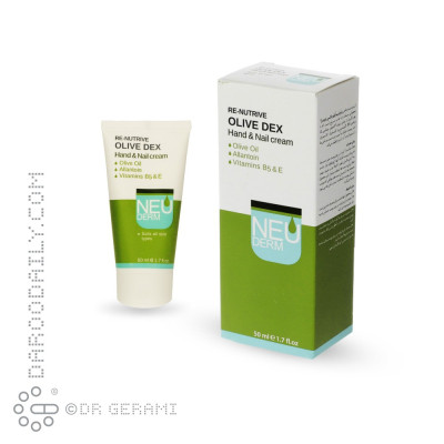 کرم نرم کننده دست و ناخن مدل Renutrive Olive Dex نئودرم 50 میلی لیتری