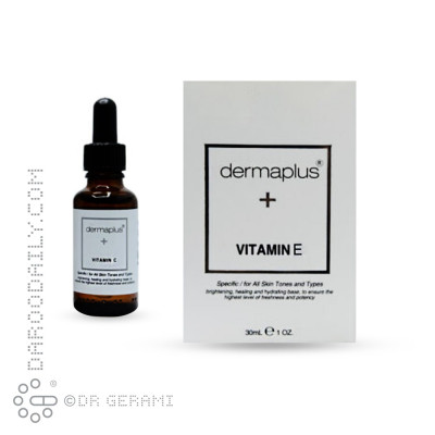 ژل مرطوب کننده و جوان کننده پوست حاوی ویتامین E درماپلاس ۳۰ میلی لیتری