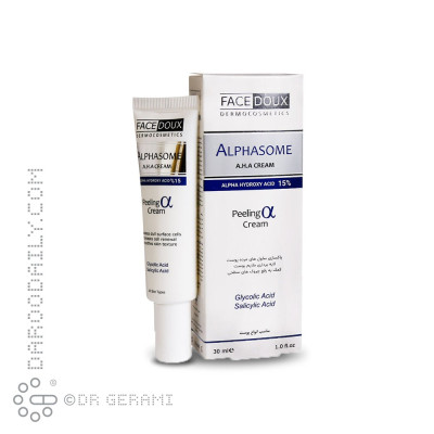 کرم لایه بردار 15 درصد AHA مدل Alphasome فیس دوکس 30 میلی لیتری