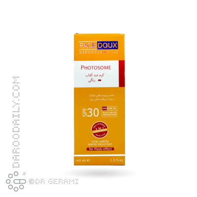 ضد آفتاب کرم پودری بژ روشن پوست خشک مدل Photosome با SPF30 فیس دوکس 40 میلی لیتری