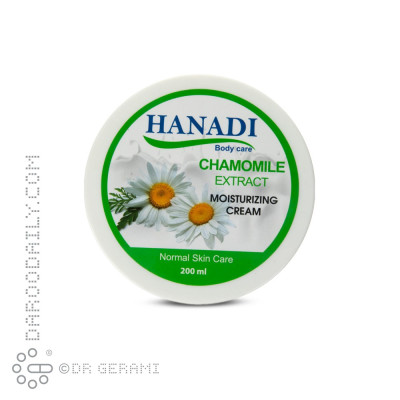 کرم مرطوب کننده و نرم کننده پوست معمولی حاوی بابونه هانادی 200 میلی لیتری