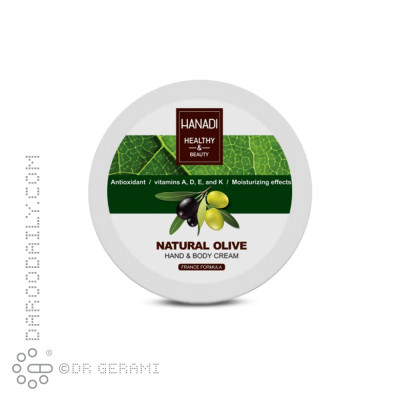 کرم مرطوب کننده و نرم کننده پوست خشک حاوی روغن زیتون هانادی 200 میلی لیتری