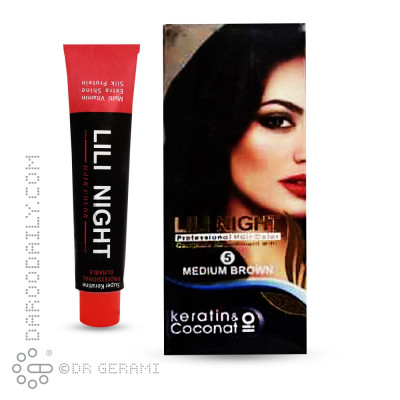 کیت رنگ موی قهوه ای متوسط لی لی نایت شماره 5