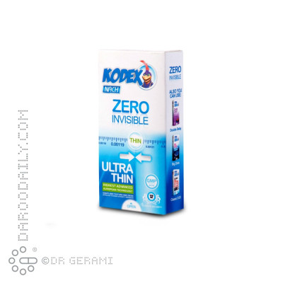کاندوم ساده مدل Zero Invisible کدکس 12 عددی