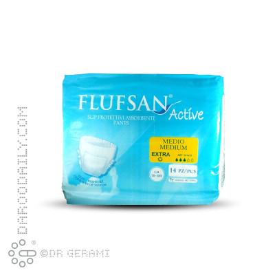 پوشينه شورتی بزرگسال سایز متوسط فلوفسان ۱۴ عددی