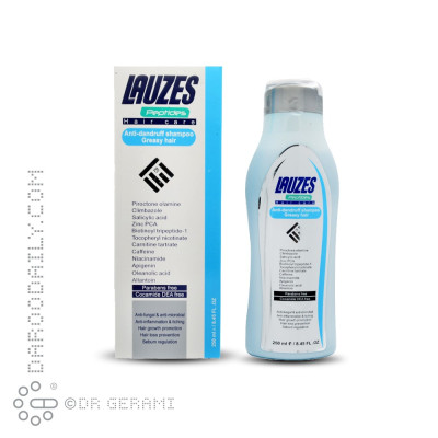 شامپو ضد شوره و تقویت کننده موهای چرب لازس 250 میلی لیتری