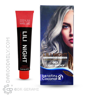 کیت رنگ موی دودی روشن لی لی نایت شماره C9