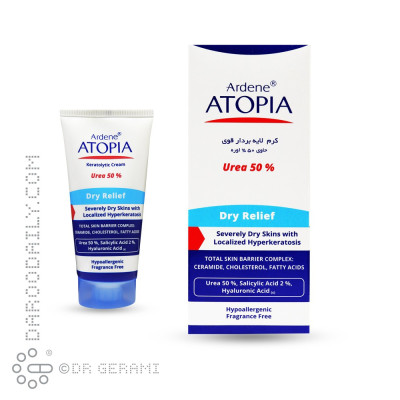 کرم لایه بردار پوست خشک 50 درصد اوره مدل Dry Relief آردن اتوپیا 50 میلی لیتری