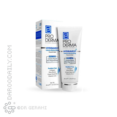 کرم مرطوب کننده دست و ناخن پرودرما 40 میلی لیتری