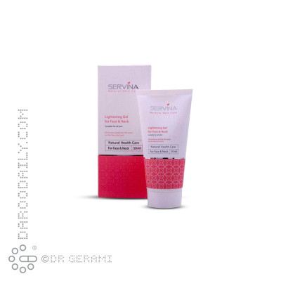 ژل روشن کننده پوست صورت و گردن سروینا ۵۰ میلی لیتری