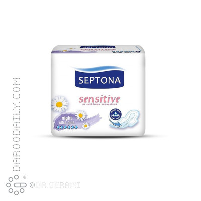 نوار بهداشتی شب Sensitive سپتونا 8 عددی