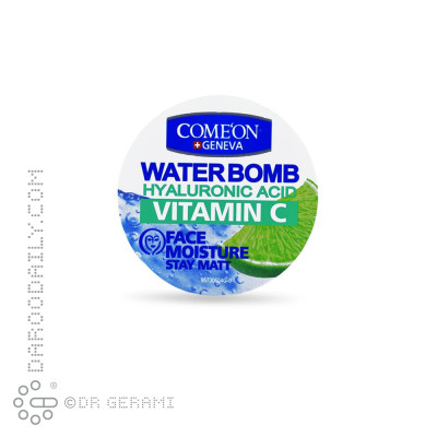 کرم آبرسان صورت و بدن ویتامین C مدل Water Bomb کامان 200 میلی لیتری