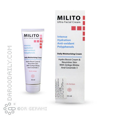 کرم مرطوب کننده پوست چرب میلیتو ۵۰ میلی لیتری