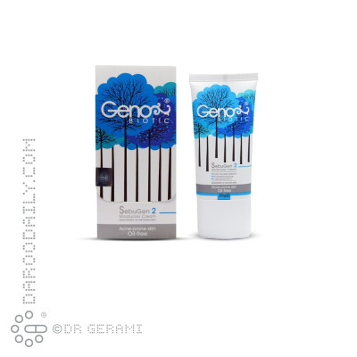 کرم مرطوب کننده پوست حساس و دارای آکنه سبوژن 2 ژنوبایوتیک 50 گرمی