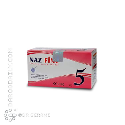 سر سوزن قلم انسولین 5 میلی متری ناز فاین 25 عددی