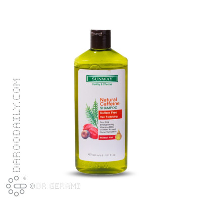 شامپو تقویت کننده مو حاوی کافئین سان وی 300 میلی لیتری