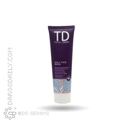 ژل شستشوی صورت پوست خشک توتال درم 150 میلی لیتری