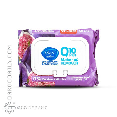 دستمال مرطوب پاک کننده آرایش میوه ای پوست خشک دافی 50 عددی