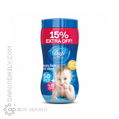 دستمال مرطوب کودک کمر باریک اکسترا دافی 70 عددی