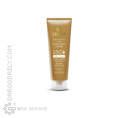 کرم ضد آفتاب بژ طبیعی فاقد چربی SPF50 سینره 50 میلی‌ لیتری