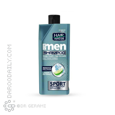 شامپو ضد شوره و حجم دهنده مو آقایان مدل Sport کامان 410 میلی لیتری