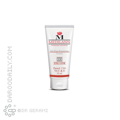 کرم ضد آفتاب رنگی پوست چرب و آکنه ای SPF60 مدیلن 50 میلی لیتری