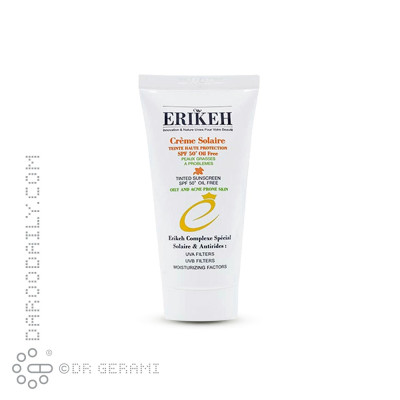 کرم ضد آفتاب فاقد چربی آنتی آکنه رنگی SPF50 اريکه 50 میلی لیتری