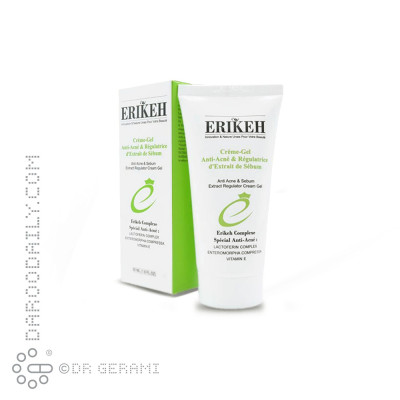 کرم ژل ضد آکنه و تنظیم کننده چربی پوست اریکه 50 میلی لیتری