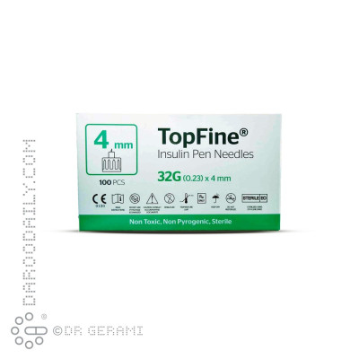 سر سوزن قلم انسولین تاپ فاین ۴ میلی متری
