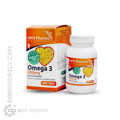 کپسول 1000 میلی گرمی امگا 3 او پی دی فارما 30 عددی