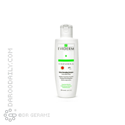 شامپو مو متعادل کننده چربی سبونورم جی اویدرم 250 میلی لیتری