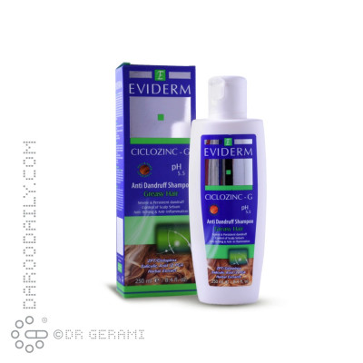 شامپو ضد شوره موهای چرب سیکلوزینک جی اویدرم ۲۵۰ میلی لیتری
