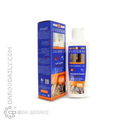 شامپو ضد شوره موهای خشک سیکلوزینک دی اویدرم ۲۵۰ میلی لیتری