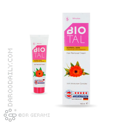 کرم موبر بدن پوست معمولی بیوتال 100 میلی لیتری