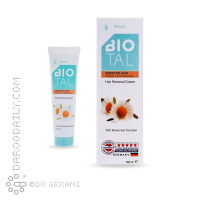 کرم موبر پوست های حساس بیوتال 100 میلی لیتری