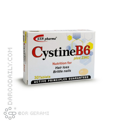 قرص سیستین B6 پلاس زینک اس تی پی فارما 30 عددی