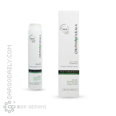 شامپو موهای چرب اورفین فارما 250 میلی لیتری