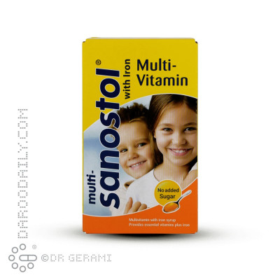شربت مولتی سانستول با آهن 155 میلی لیتری