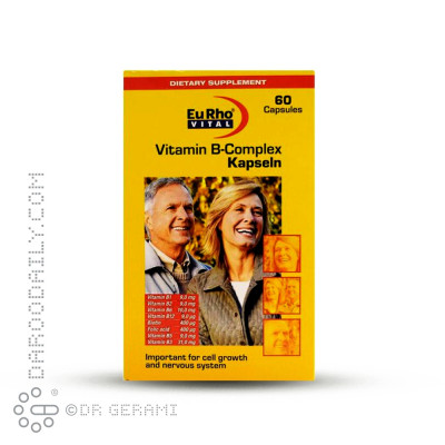 کپسول ویتامین ب کمپلکس یوروویتال 60 عددی