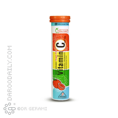 قرص جوشان 500 میلی گرمی ویتامین C هلثی مین 20 عددی