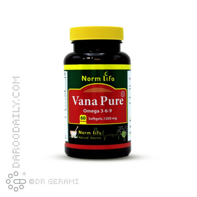 سافت ژل امگا 3 - 6 - 9 وانا پیور نورم لایف 60 عددی