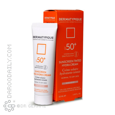 کرم ضد آفتاب هیدرا بژ طبیعی پوست خشک SPF50 درماتیپیک 50 میلی لیتری