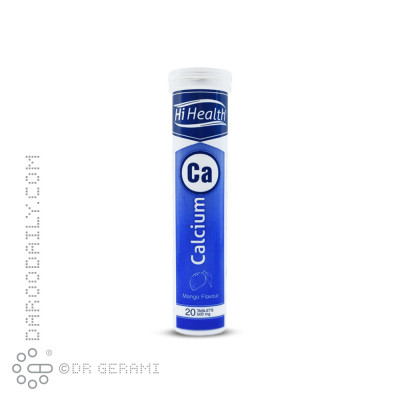 قرص جوشان کلسیم 500 میلی گرمی های هلث 20 عددی